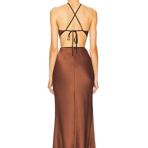 Misha Edem Dress‎ Brown - Picture 5 of 5